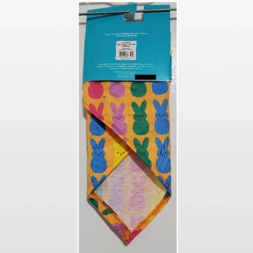 New Pet Dog Bandana With Colorful Peeps Bunnies
